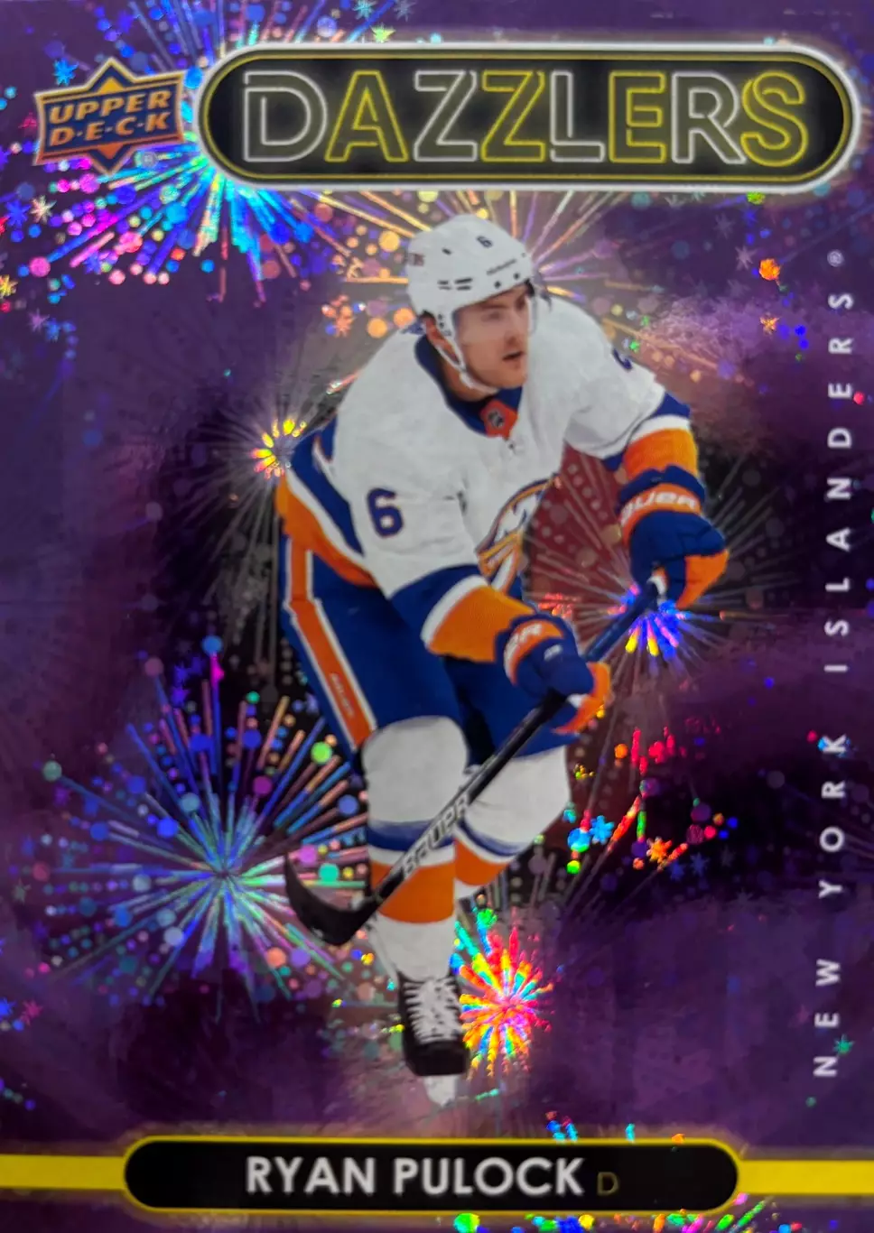 Хоккей. Карточка Ryan Pulock-Райан Пулок New York Islanders - Айлендерс НХЛ/NHL