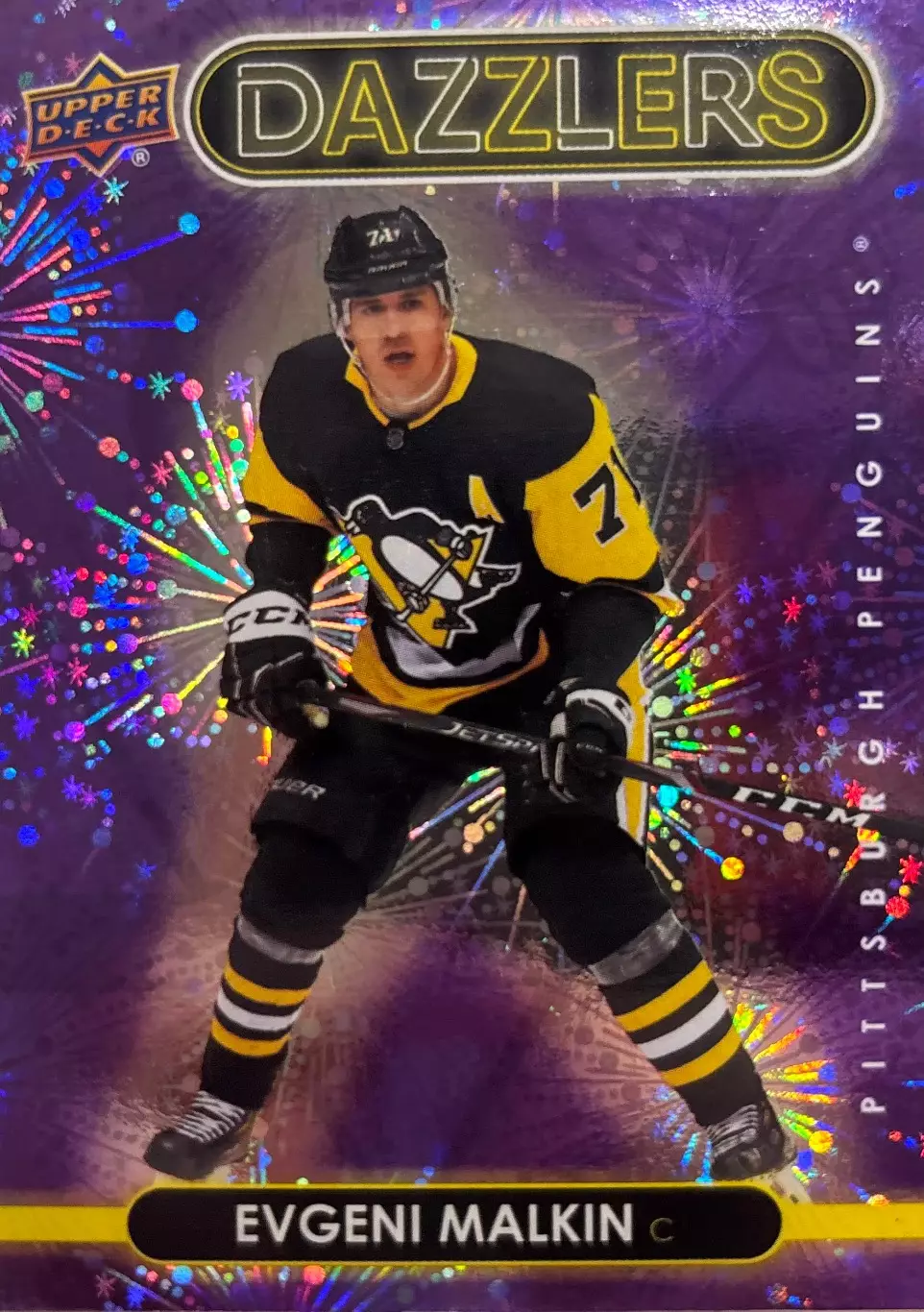 Карточка Евгений Малкин Pittsburgh Penguins, Металлург Магнитогорск НХЛ/NHL/КХЛ