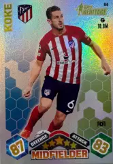 Футбол. Карточка Koke / Коке Атлетико Мадрид Лига Чемпионов 2024-25 TOPPS