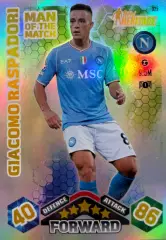 Футбол. Карточка Джакомо Распадори Наполи, Сассуоло Лига Чемпионов 2024-25 TOPPS