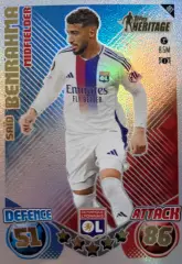 Футбол Карточка Саид Бенрахма Лион,Вест Хэм Юнайтед Лига Чемпионов 2024-25 TOPPS