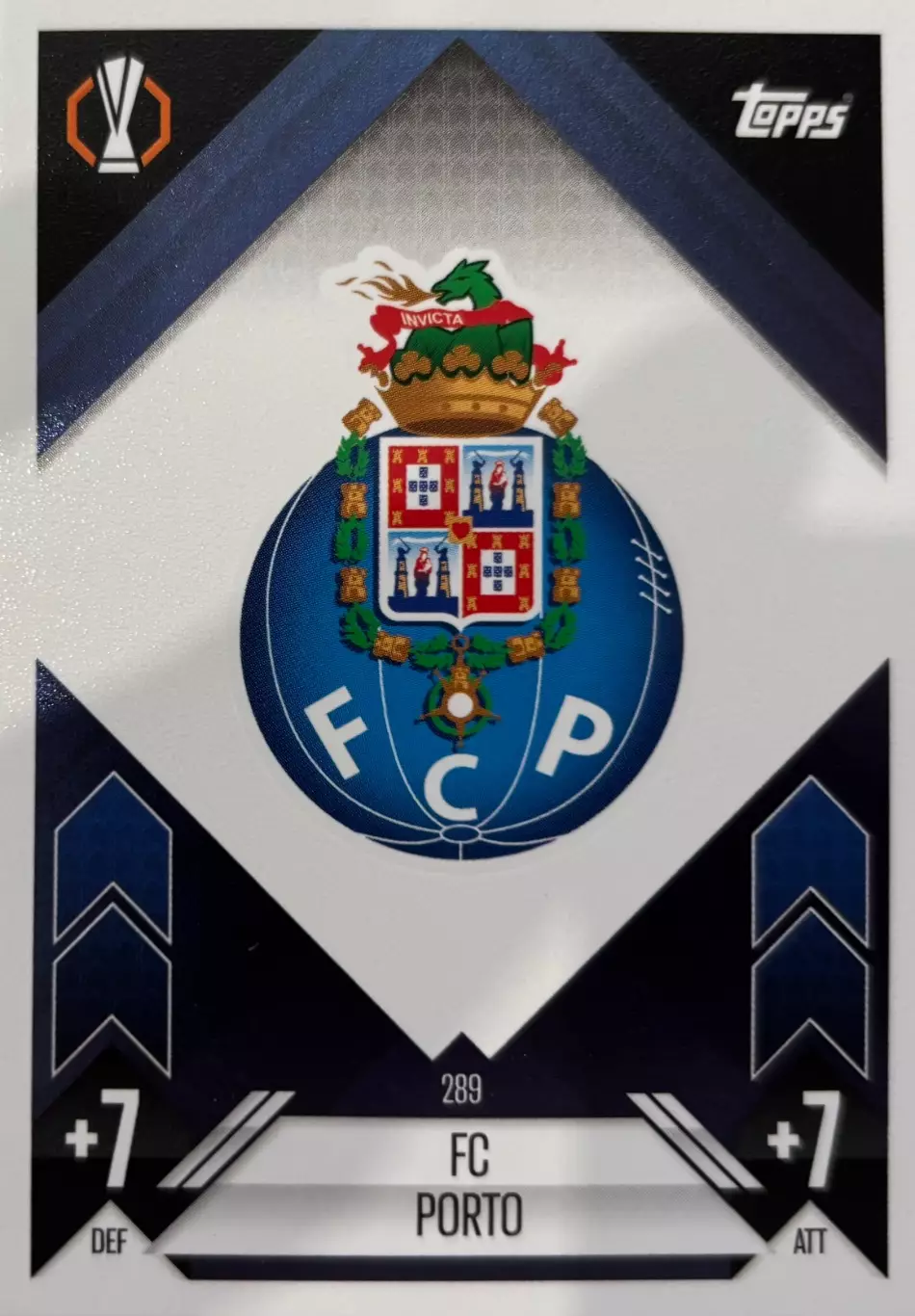 Футбол. Карточка Логотип FC Porto / Порту Лига Европы 2024-25 TOPPS