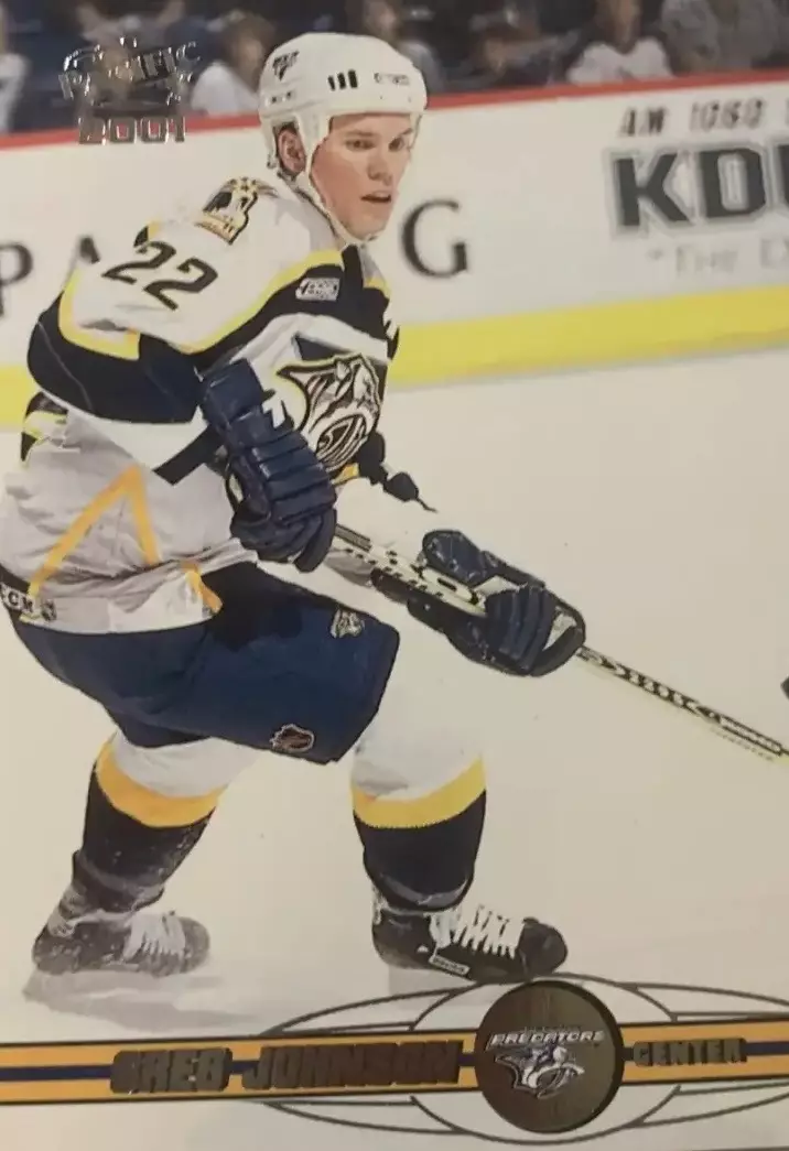Хоккей. Карточка Greg Johnson - Грег Джонсон Nashville Predators-Нэшвилл НХЛ/NHL