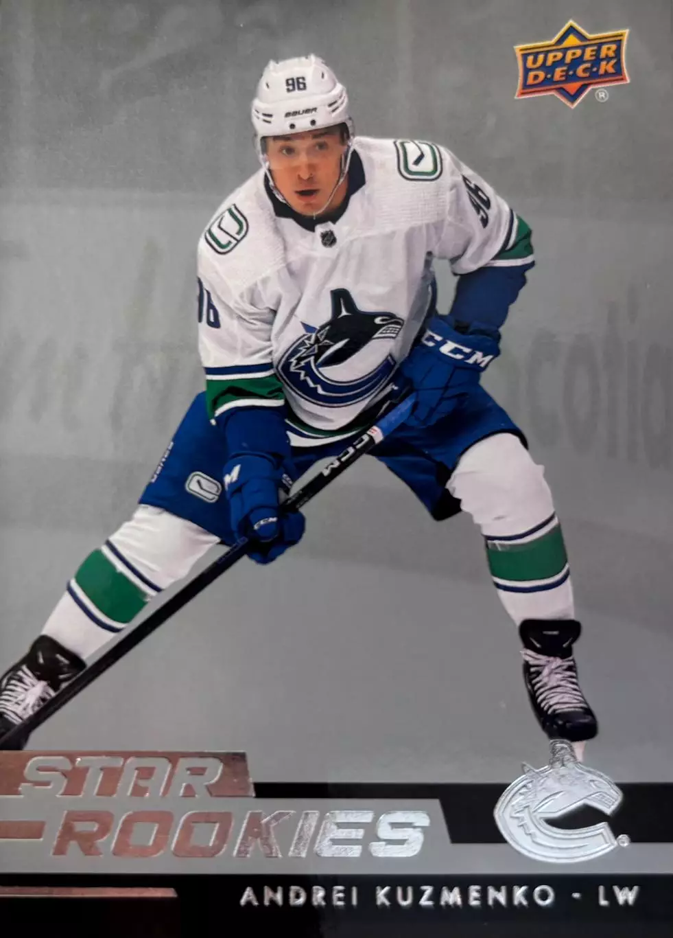Карточка Андрей Кузьменко Vancouver Canucks/Ванкувер Кэнакс ЦСКА/СКА НХЛ/NHL/КХЛ