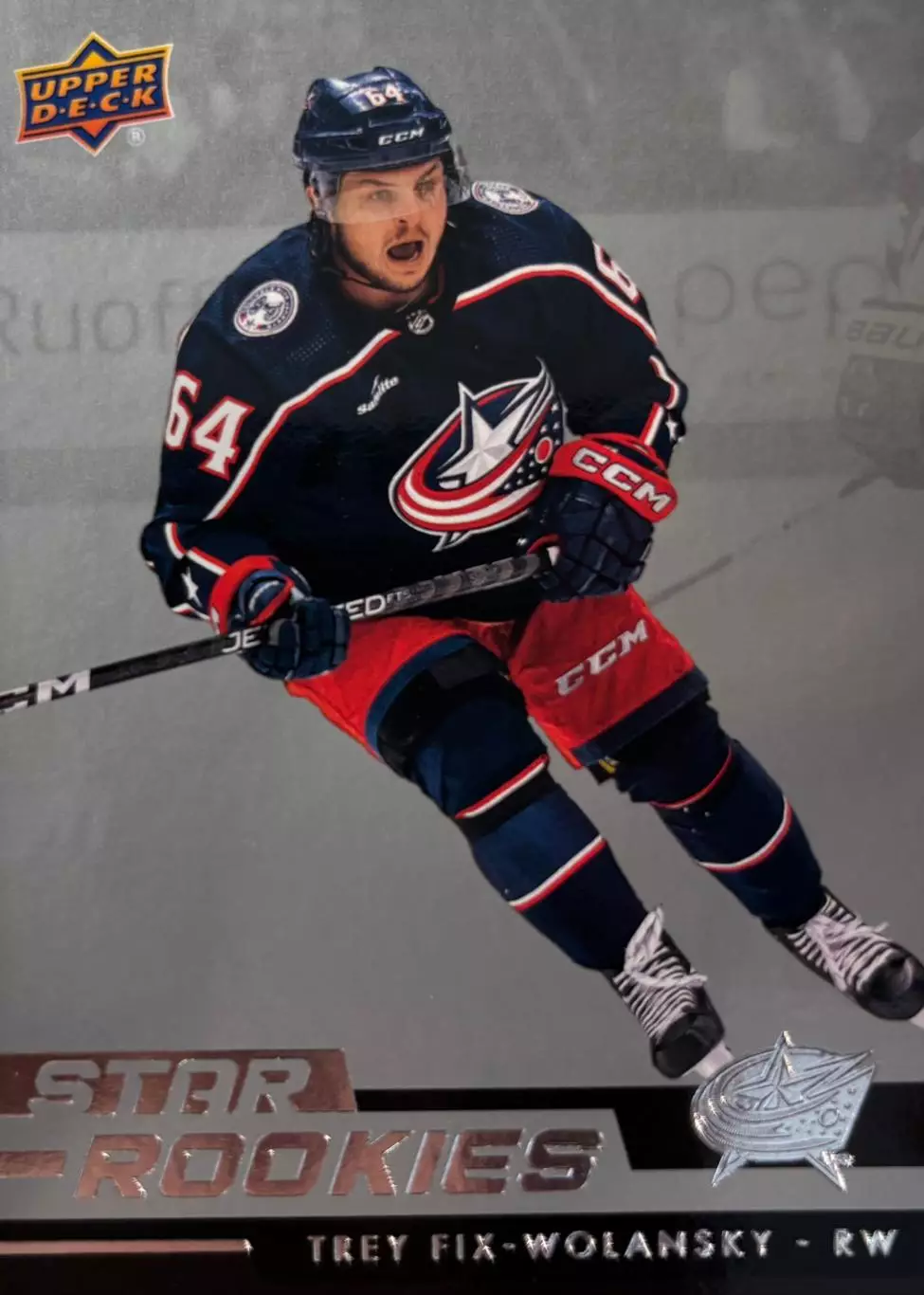 Карточка Fix-Wolansky/Трей Фикс-Волански Columbus Blue Jackets-Коламбус НХЛ/NHL