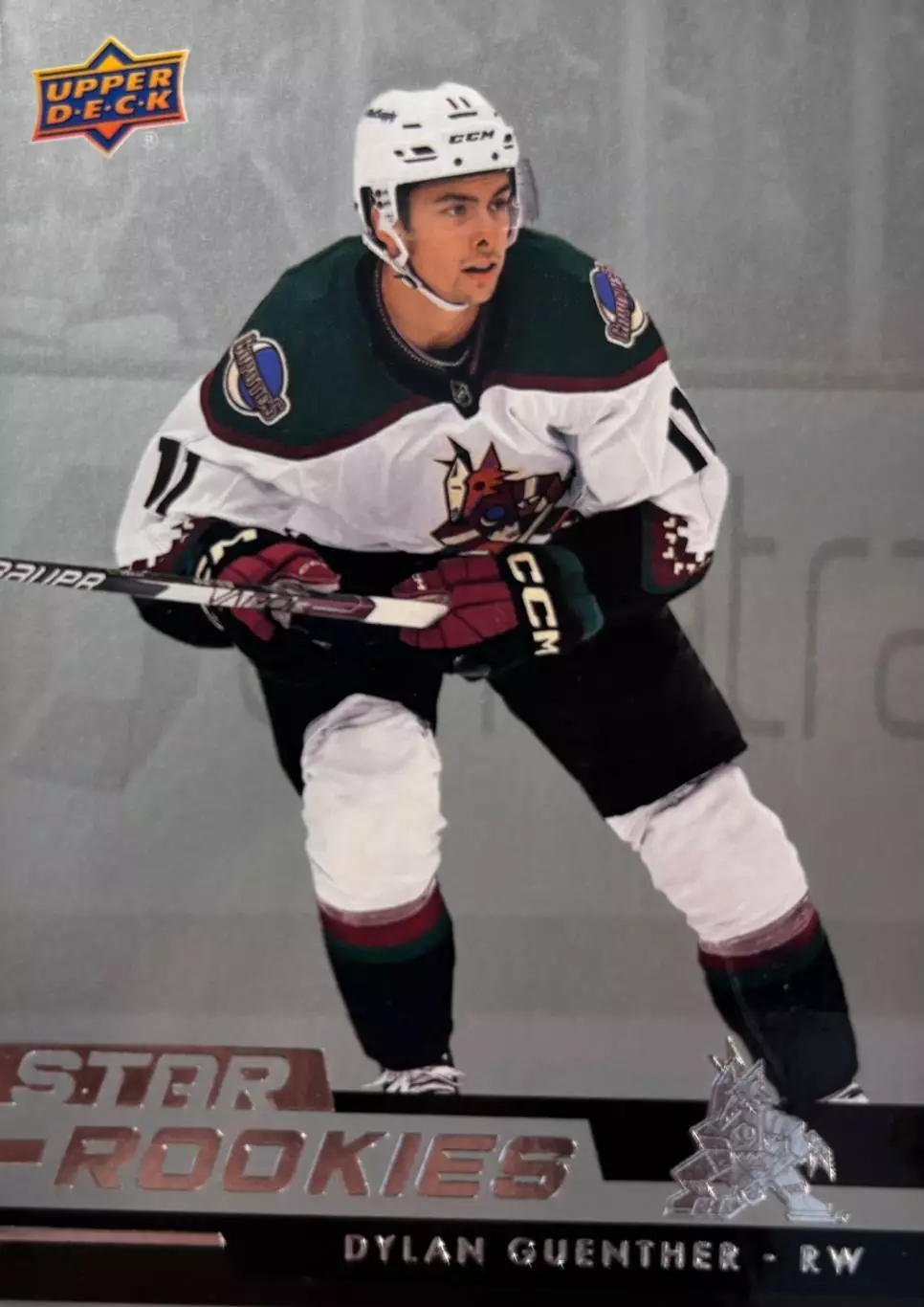 Хоккей. Карточка Dylan Guenther - Дилан Гюнтер Arizona Coyotes - Аризона НХЛ/NHL