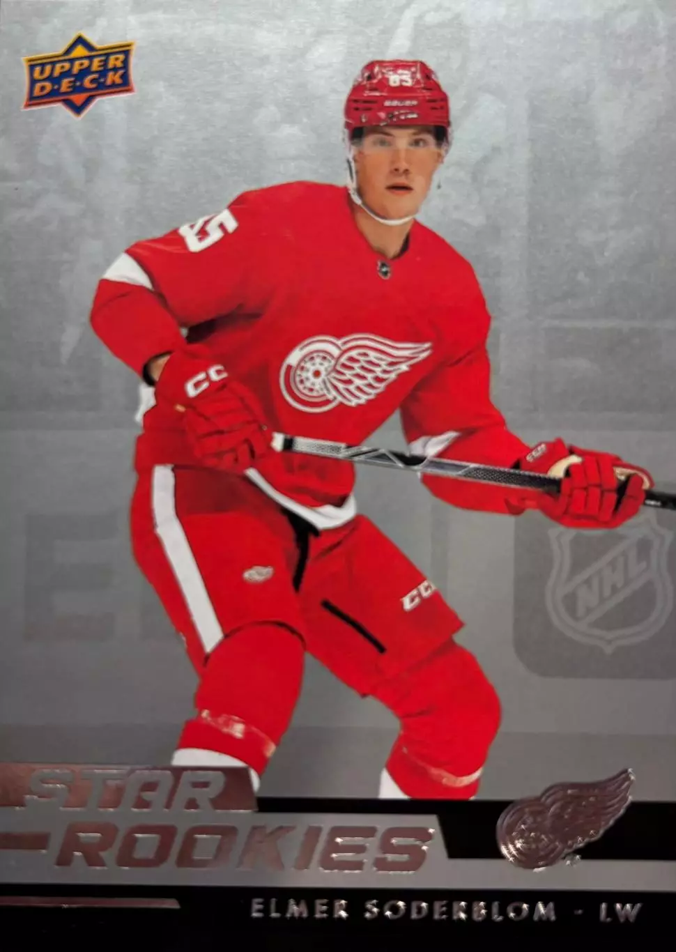 Карточка Elmer Soderblom - Элмер Седерблом Detroit Red Wings - Детройт НХЛ/NHL