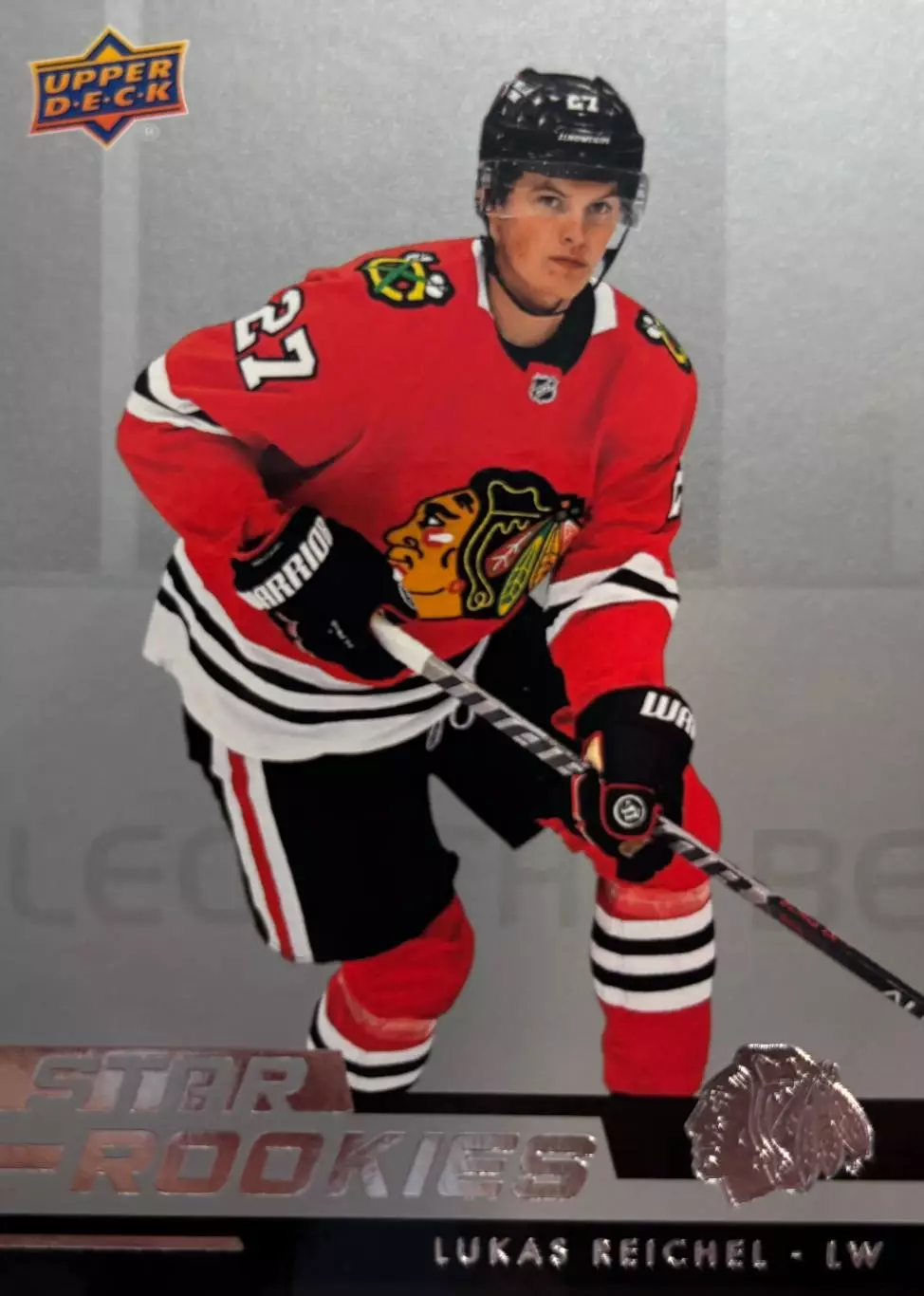 Хоккей. Карточка Lukas Reichel-Лукас Райхель Chicago Blackhawks - Чикаго НХЛ-NHL