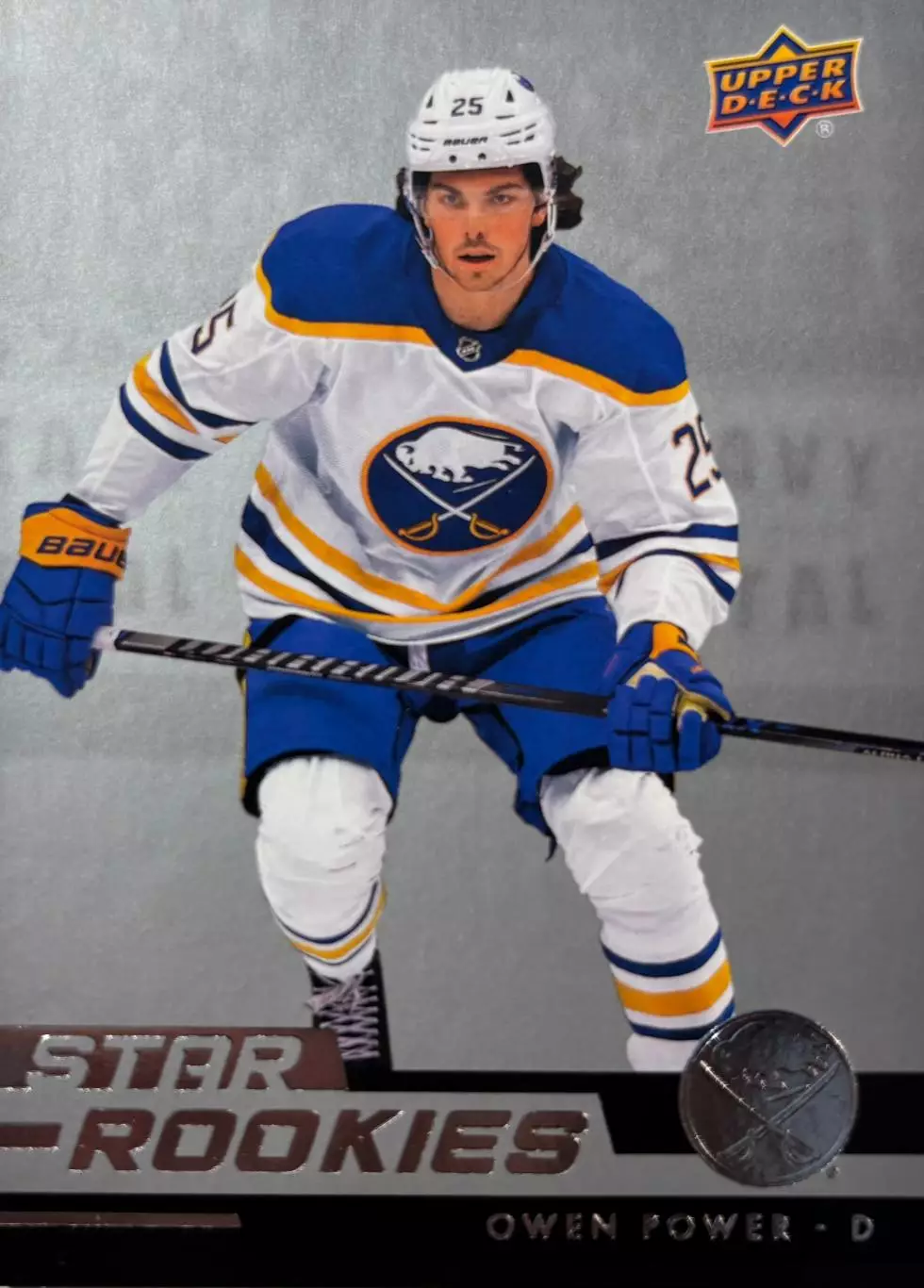 Хоккей. Карточка Owen Power - Оуэн Пауэр Buffalo Sabres - Баффало Сейбрз НХЛ-NHL