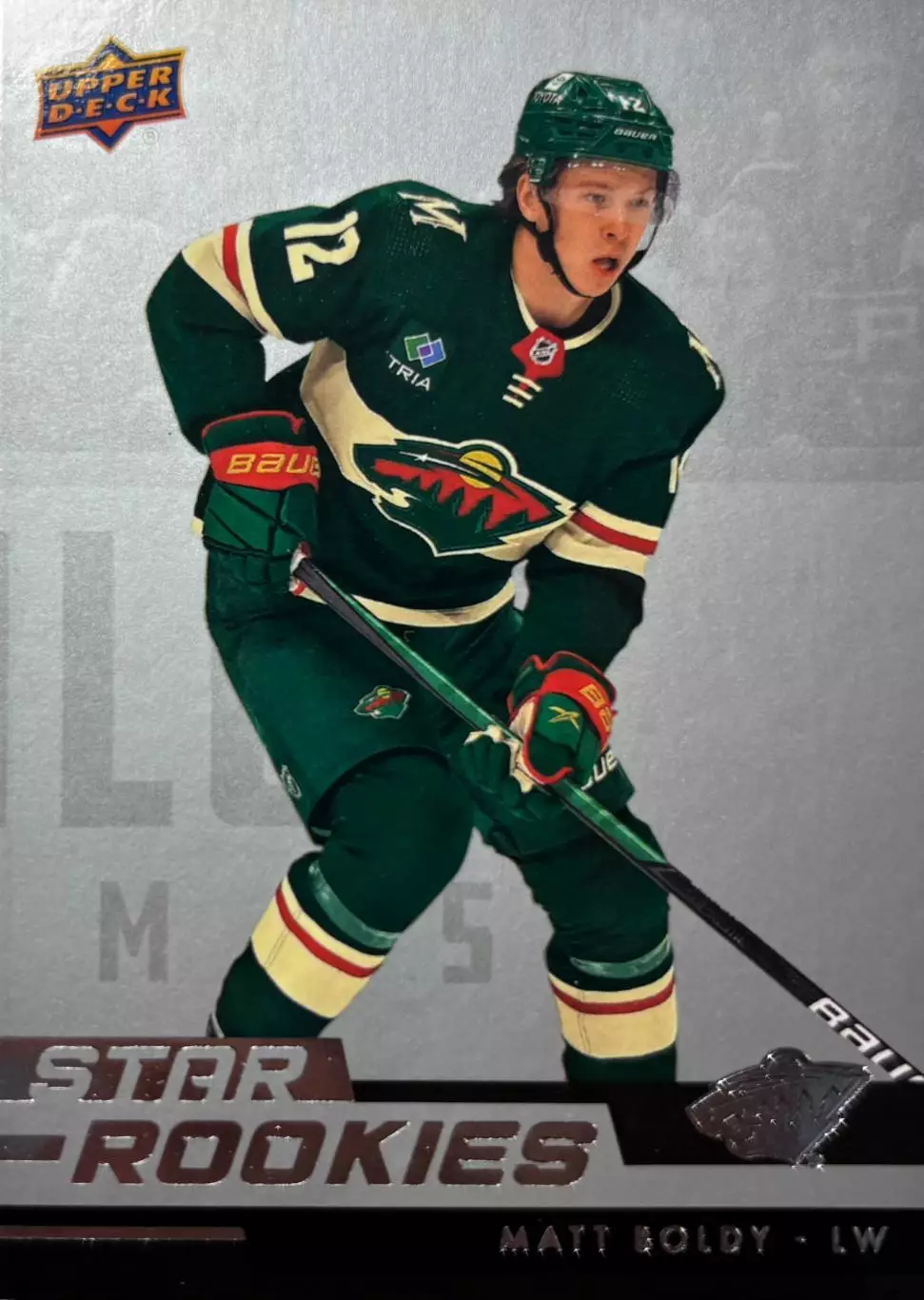 Хоккей. Карточка Matt Boldy-Мэттью Болди Minnesota Wild-Миннесота Уайлд НХЛ-NHL