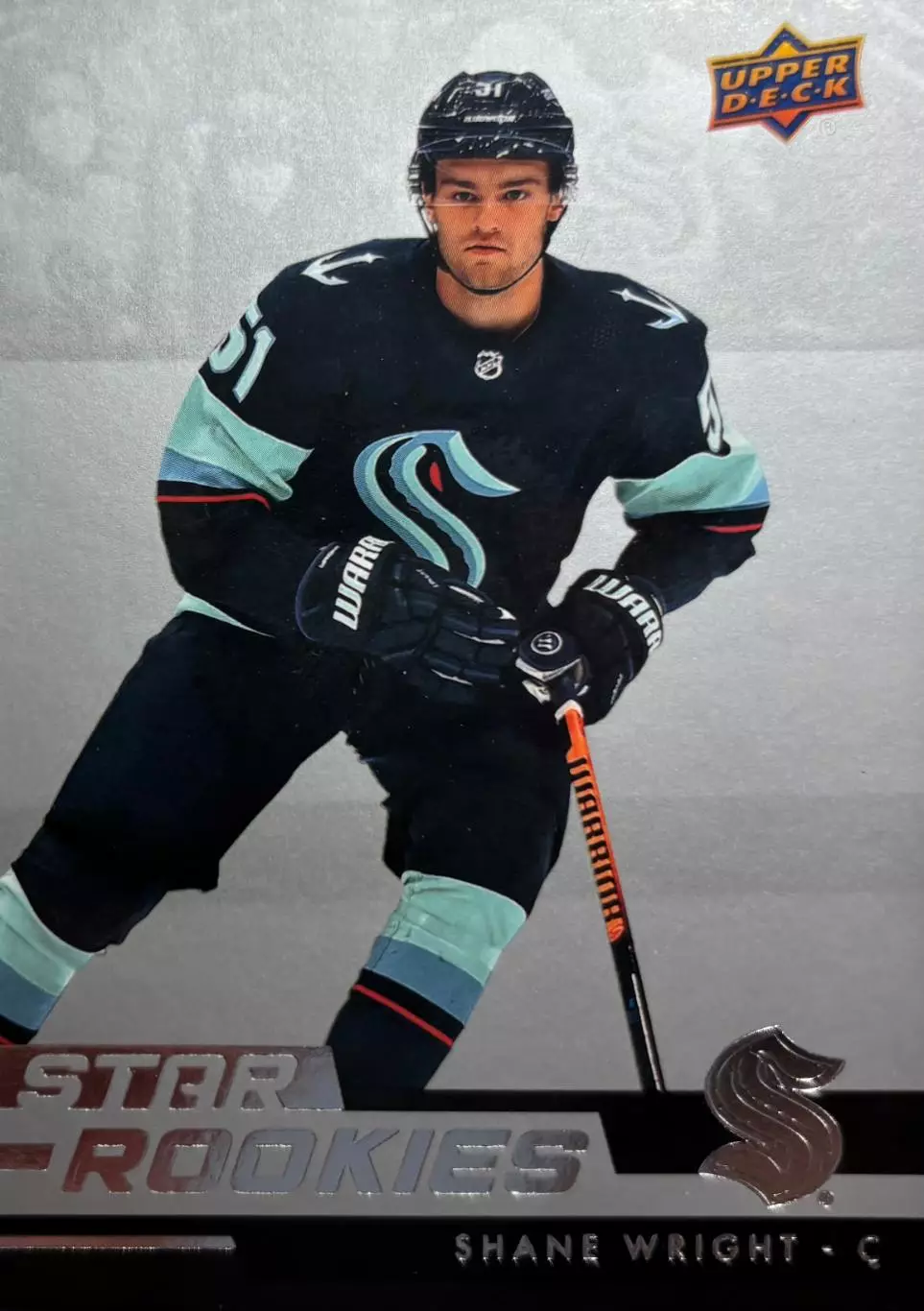Хоккей. Карточка Shane Wright - Шейн Райт Seattle Kraken - Сиэтл Кракен НХЛ/NHL