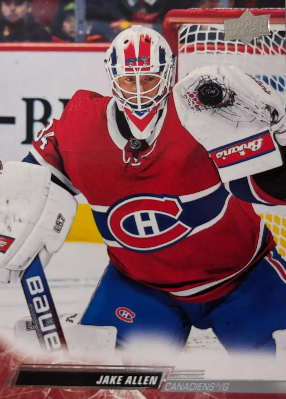 Хоккей. Карточка Jake Allen - Джейк Аллен Montreal Canadiens - Монреаль НХЛ/NHL