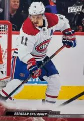 Карточка Brendan Gallagher-Брендан Галлахер Montreal Canadiens-Монреаль НХЛ NHL