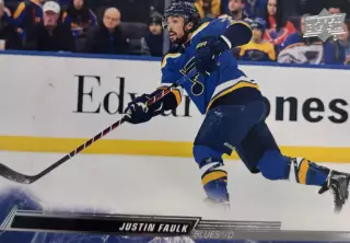 Хоккей Карточка Justin Faulk-Джастин Фолк St. Louis Blues-Сент-Луис Блюз НХЛ/NHL