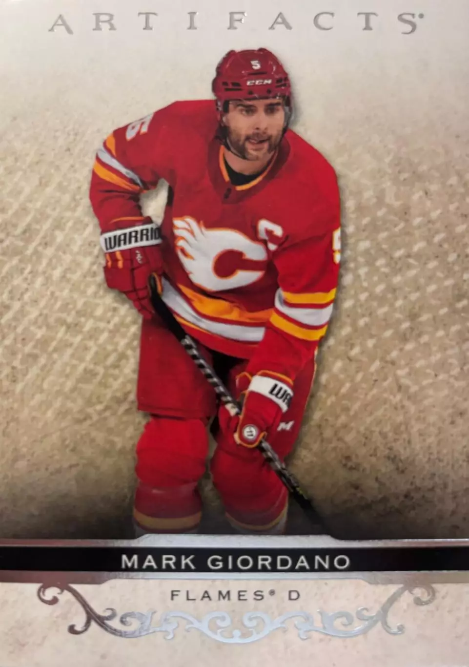 Карточка Giordano/Марк Джиордано Calgary Flames/Калгари, Динамо Москва NHL/НХЛ