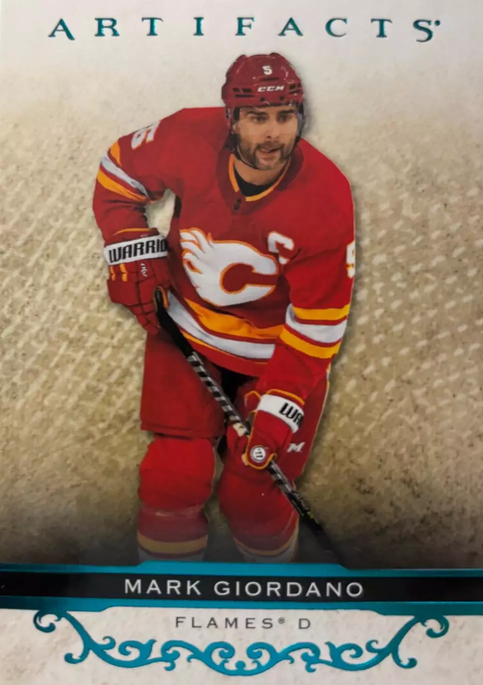 Карточка Giordano/Марк Джиордано Calgary Flames/Калгари, Динамо Москва NHL/НХЛ