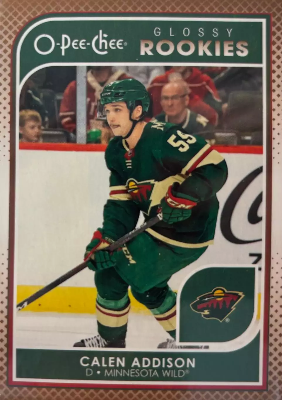 Хоккей. Карточка Calen Addison - Кален Эддисон Minnesota Wild-Миннесота НХЛ/NHL