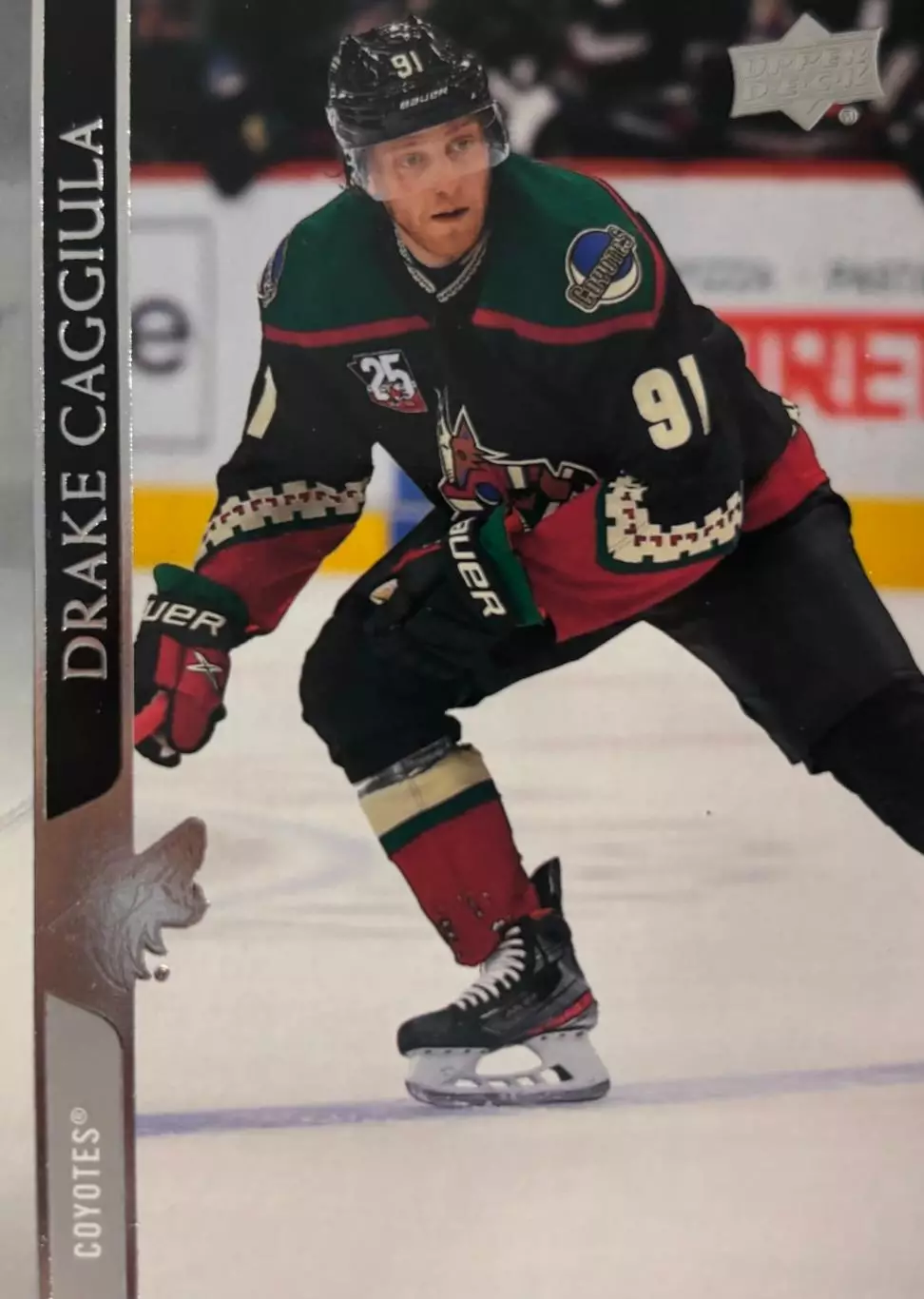 Хоккей. Карточка Drake Caggiula-Дрейк Каджула Arizona Coyotes - Аризона НХЛ/NHL