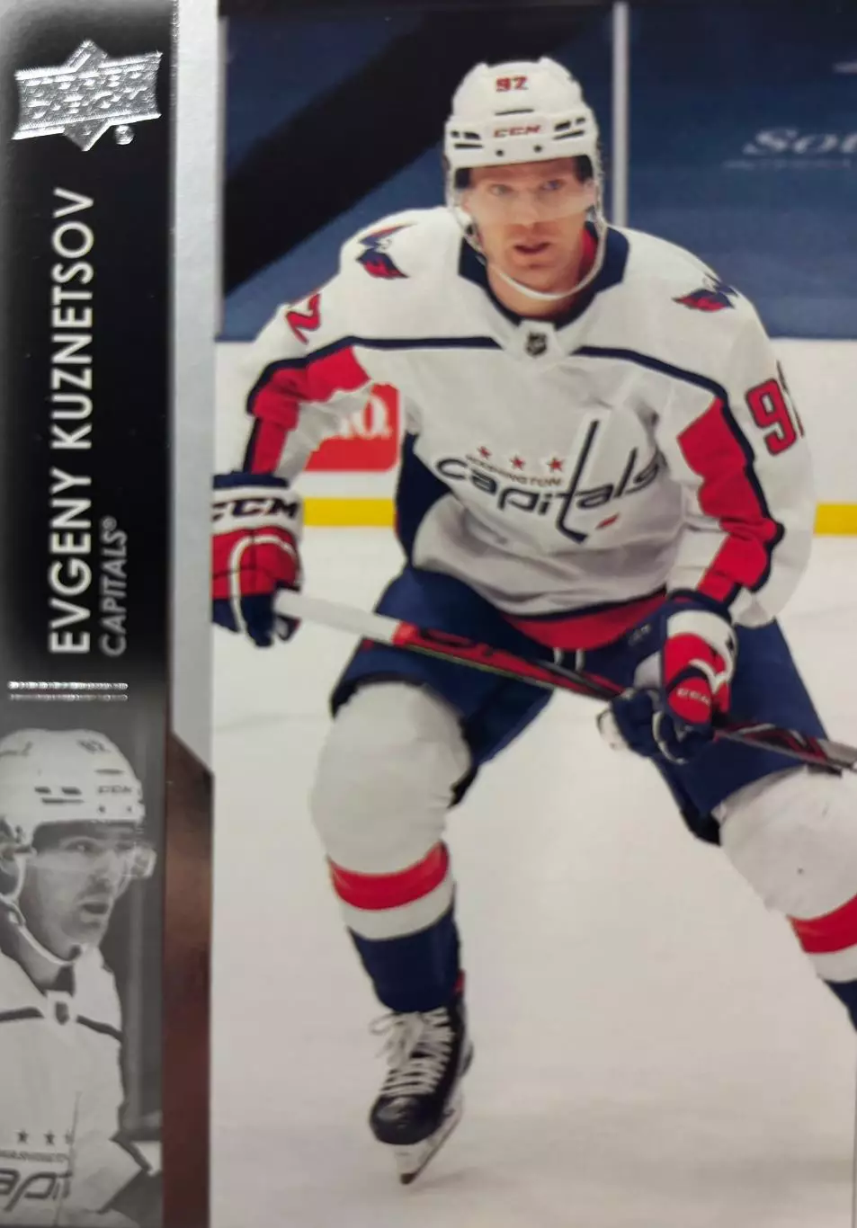 Карточка Евгений Кузнецов Washington Capitals, Трактор, Салават, СКА НХЛ/КХЛ/NHL