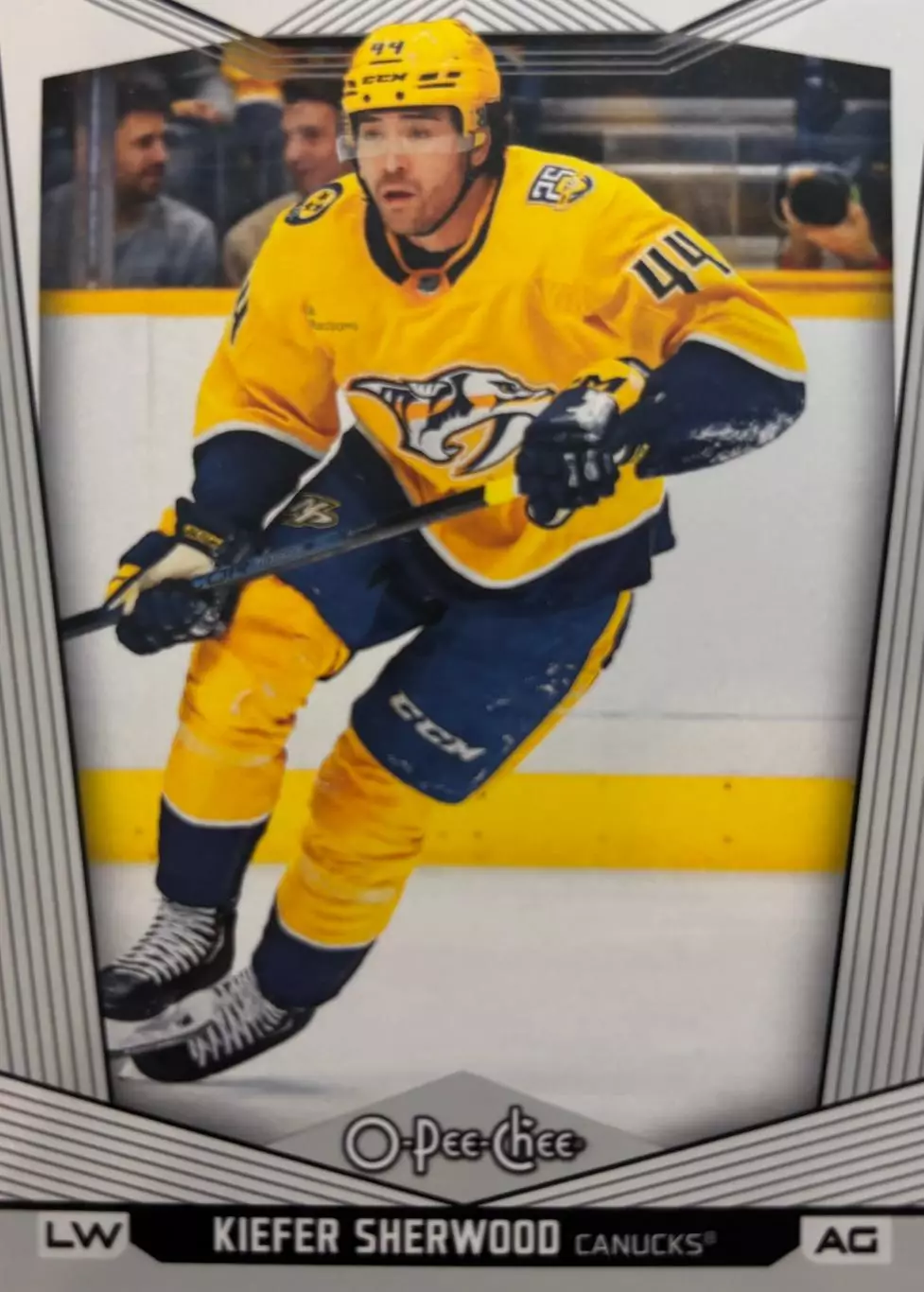 Хоккей Карточка Kiefer Sherwood-Кифер Шервуд Nashville Predators-Нэшвилл НХЛ/NHL