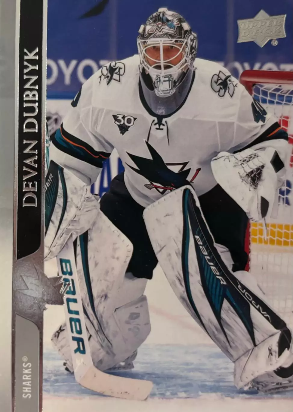 Хоккей Карточка Devan Dubnyk-Деван Дубник San Jose Sharks/Сан-Хосе Шаркс НХЛ/NHL