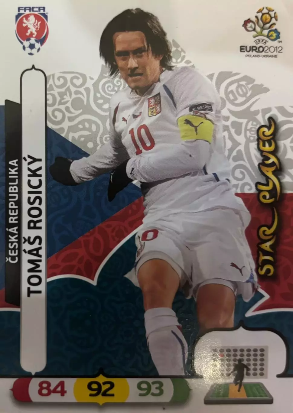 Футбол. Карточка Tomas Rosicky/Томаш Росицкий (Чехия) Euro/Евро 2012 Panini