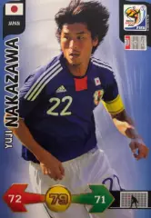 Футбол. Карточка Yuji Nakazawa/Юдзи Накадзава Япония Чемпионат Мира 2010 PANINI