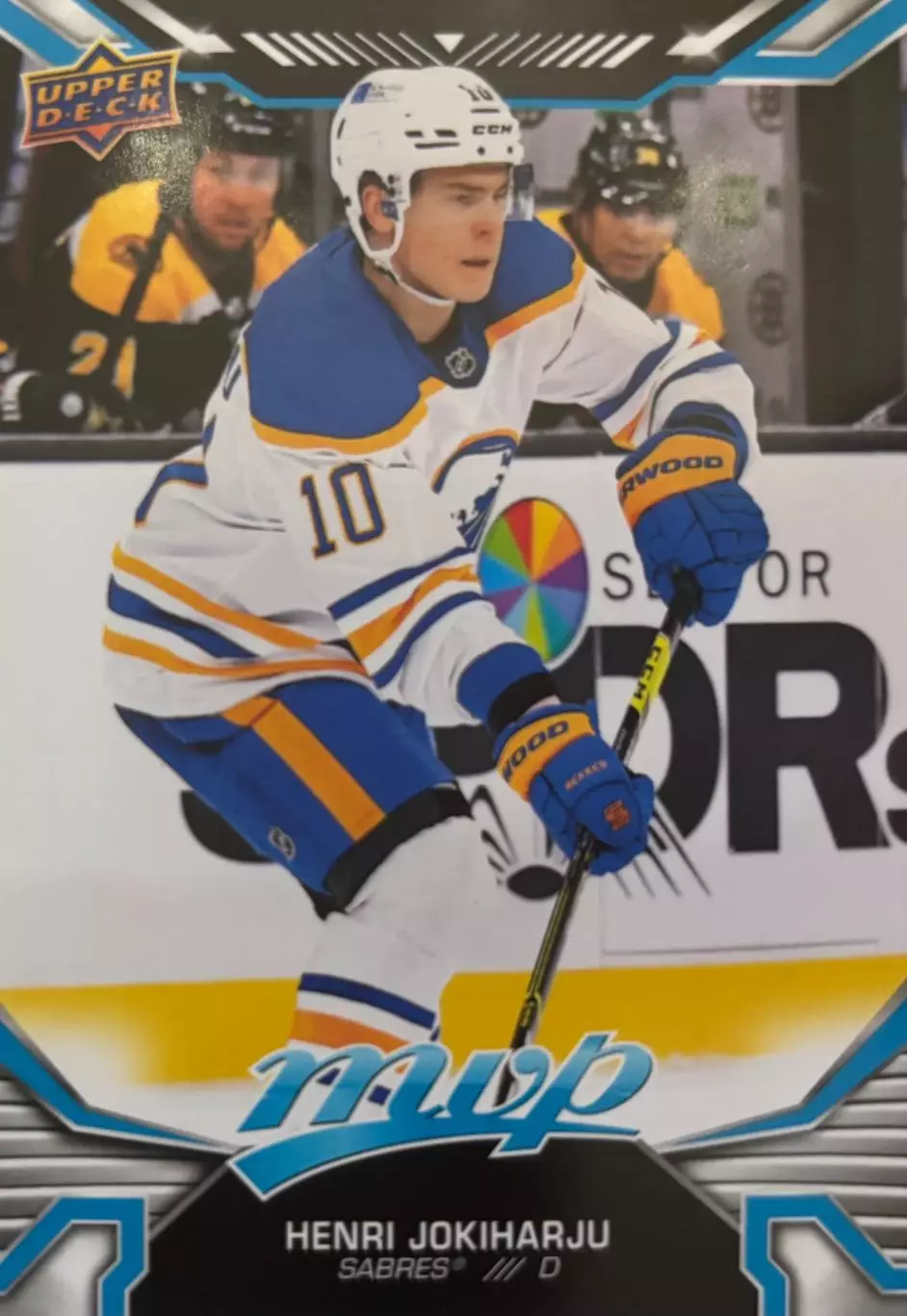 Хоккей. Карточка Henri Jokiharju-Хенри Йокихарью Buffalo Sabres-Баффало НХЛ NHL