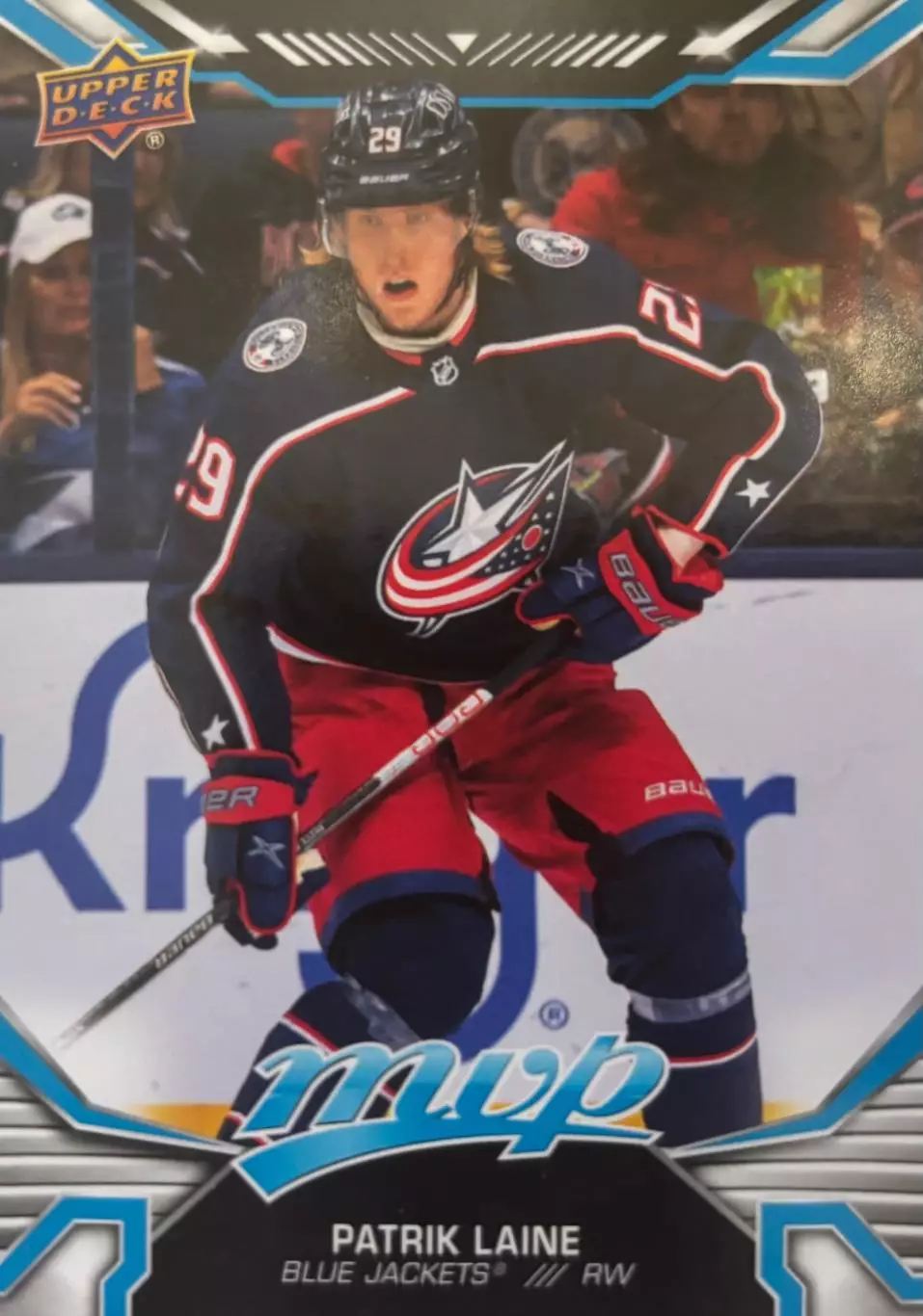 Хоккей Карточка Patrik Laine-Патрик Лайне Columbus Blue Jackets/Коламбус НХЛ-NHL