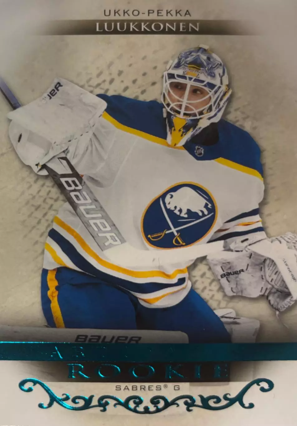 Карточка Luukkonen/Укко-Пекка Луукконен Buffalo Sabres/Баффало Сейбрз НХЛ/NHL