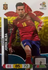 Футбол. Карточка Жорди Альба Испания, Барселона, Валенсия Euro/Евро 2012 Panini