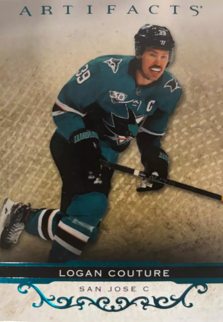 Хоккей Карточка Logan Couture-Логан Кутюр San Jose Sharks/Сан-Хосе Шаркс НХЛ-NHL