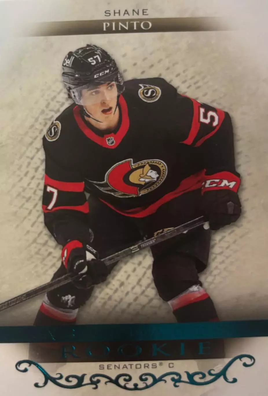 Хоккей. Карточка Shane Pinto-Шейн Пинто Ottawa Senators-Оттава Сенаторз НХЛ-NHL