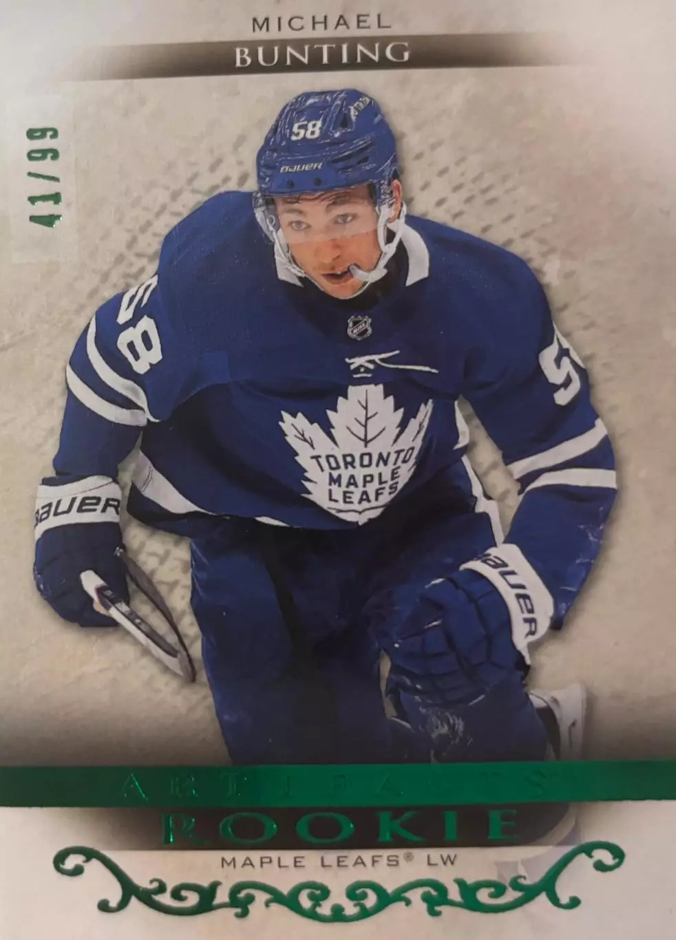 Карточка Michael Bunting - Майкл Бантинг Toronto Maple Leafs - Торонто НХЛ-NHL