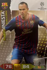 Футбол. Карточка Andres Iniesta/Андрес Иньеста Барселона Лига Чемпионов 2011-12