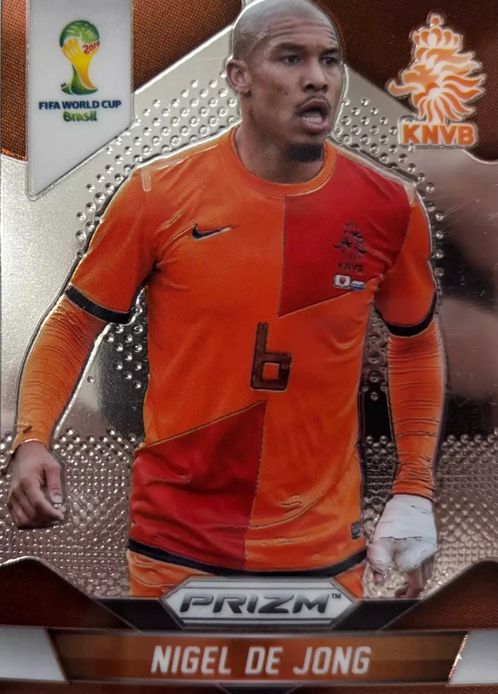 Футбол. Карточка de Jong/Найджел Де Йонг Нидерланды Чемпионат Мира 2014 PANINI