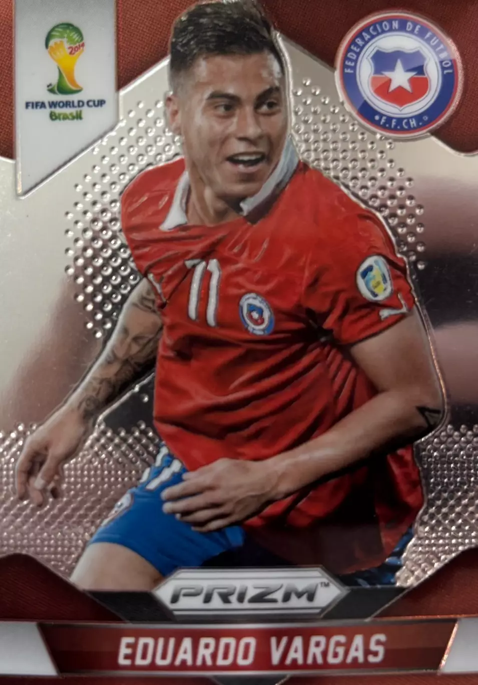 Футбол. Карточка Eduardo Vargas/Эдуардо Варгас Чили Чемпионат Мира 2014 Panini