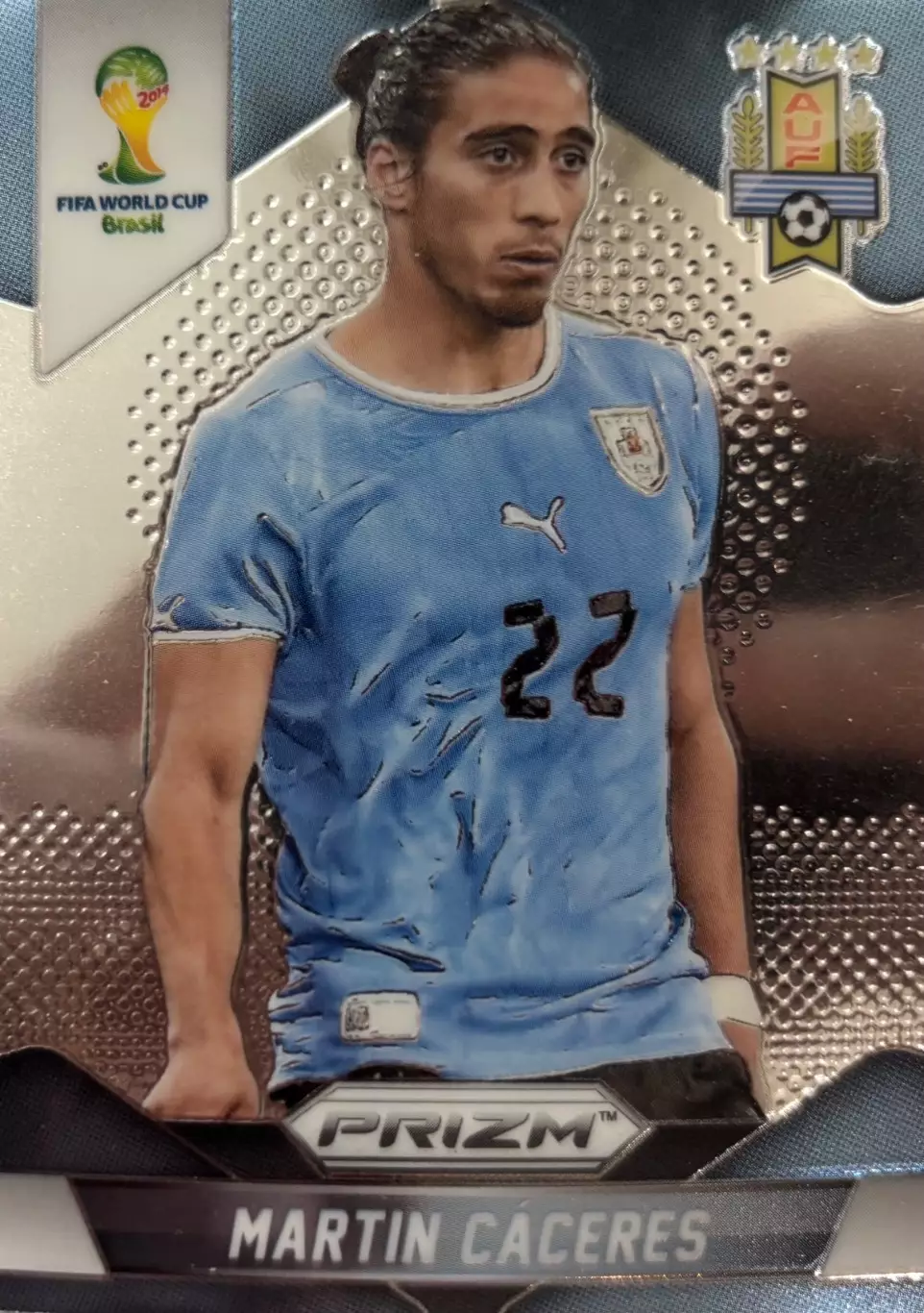 Футбол. Карточка Caceres/ Мартин Касерес Уругвай Чемпионат Мира 2014 PANINI