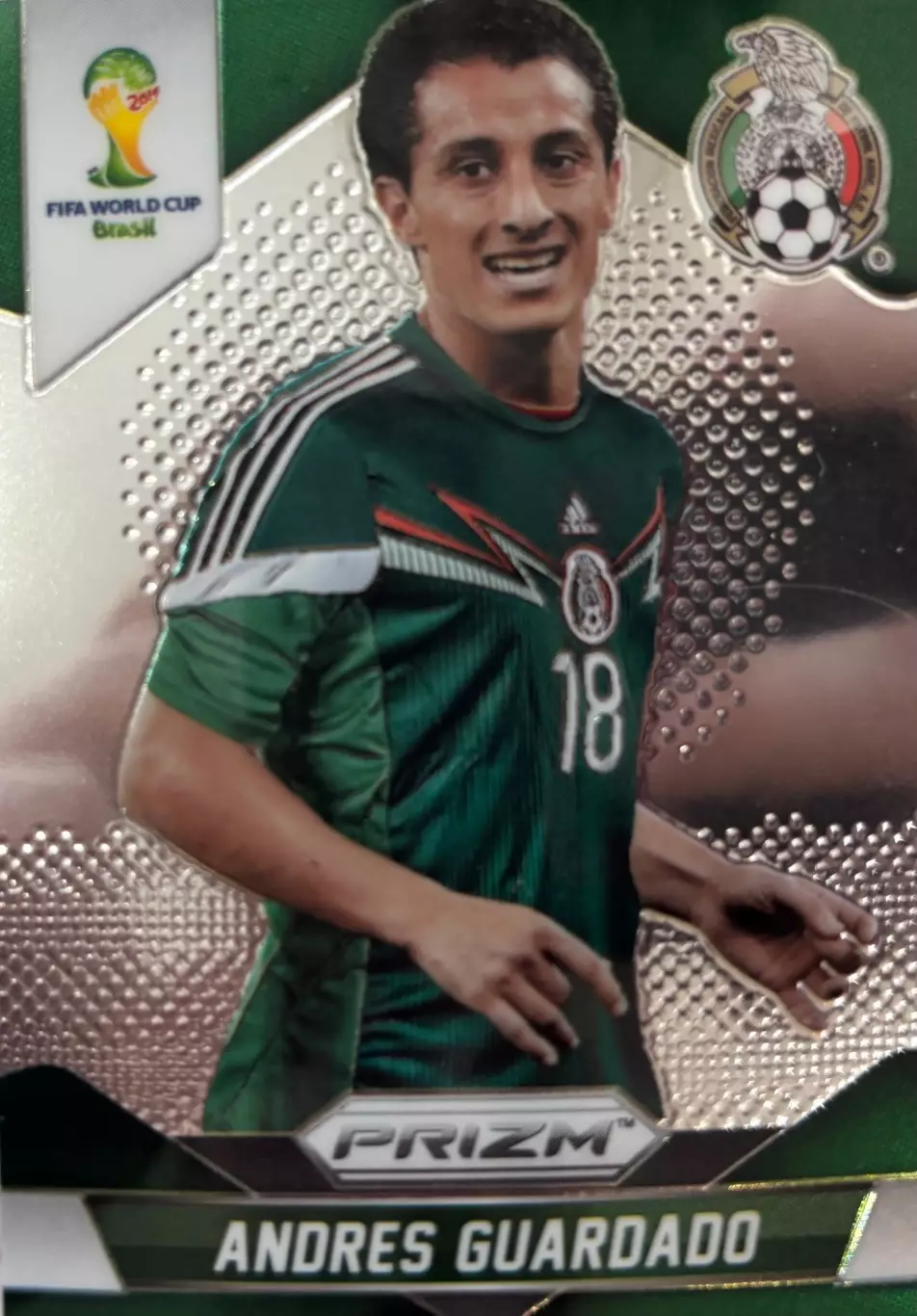 Футбол. Карточка Guardado/Андрес Гуардадо Мексика Чемпионат Мира 2014 Panini