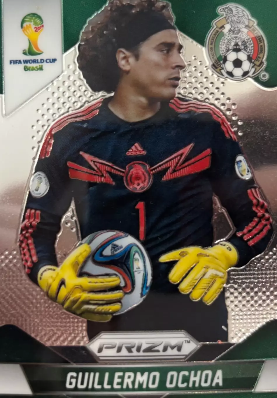 Футбол Карточка Guillermo Ochoa/Гильермо Очоа Мексика Чемпионат Мира 2014 Panini