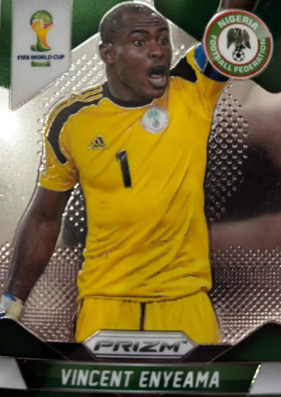 Футбол Карточка Винсент Эньеама Нигерия, Лилль Чемпионат Мира 2014 Panini/Панини