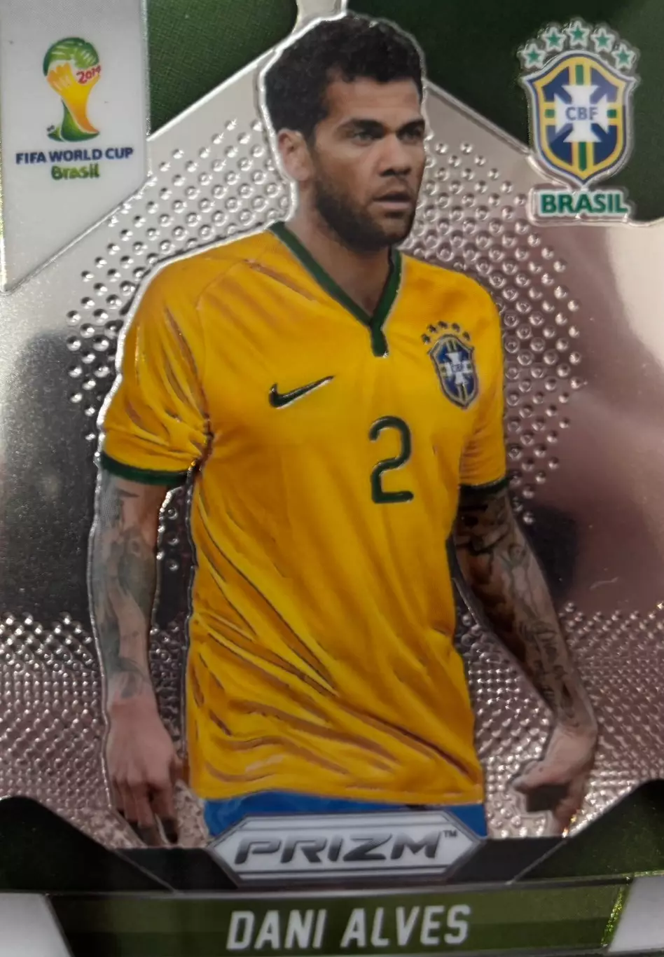 Футбол. Карточка Dani Alves/Дани Алвес Бразилия, Барселона Чемпионат Мира 2014