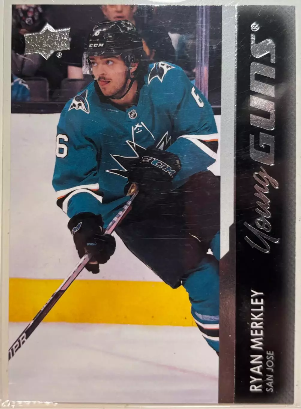 Карточка Райан Меркли San Jose Sharks-Сан-Хосе, Куньлунь, Авангард НХЛ/NHL/КХЛ