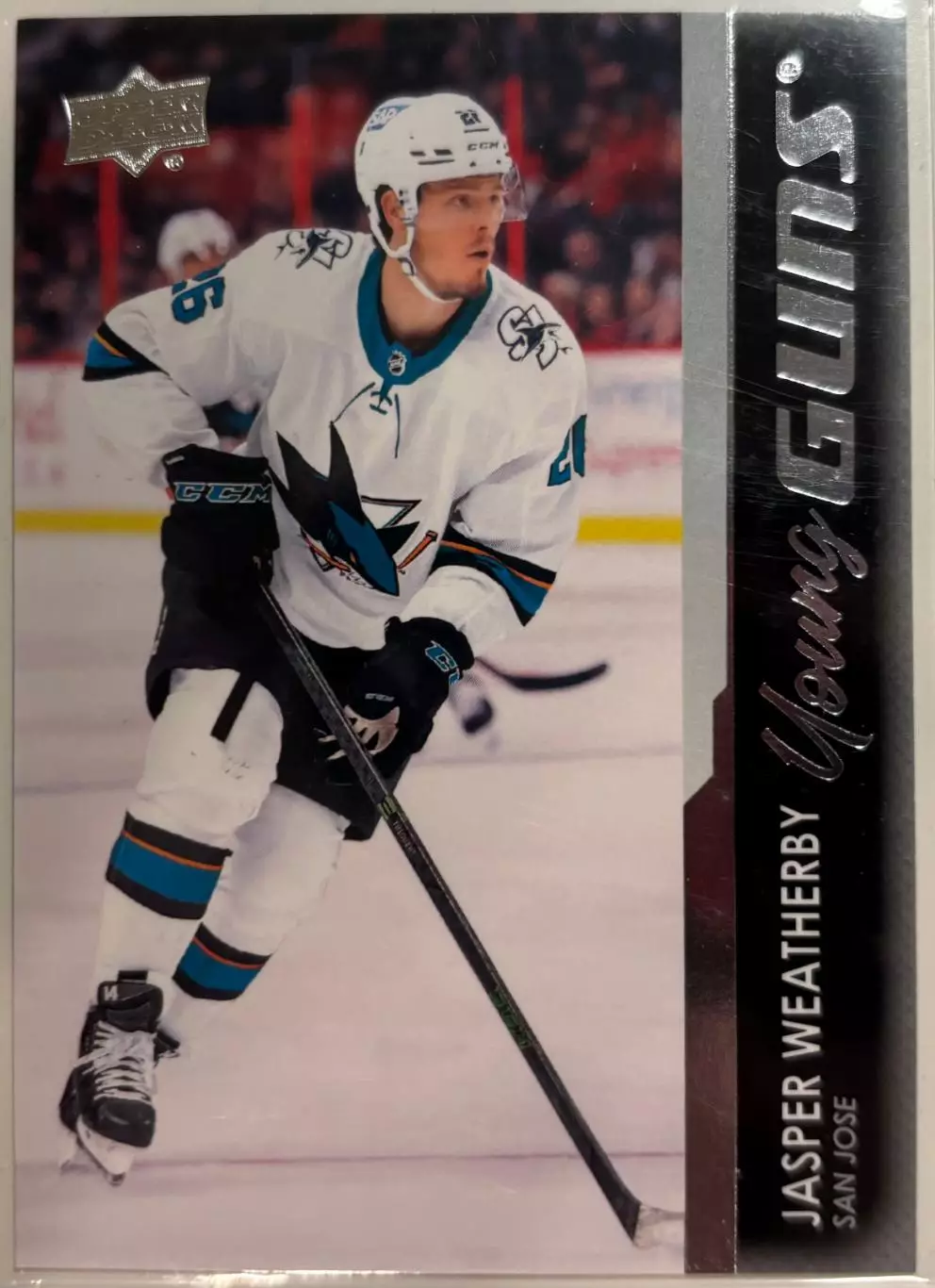 Карточка Jasper Weatherby/Джаспер Уэзерби San Jose Sharks/Сан-Хосе Шаркс НХЛ/NHL