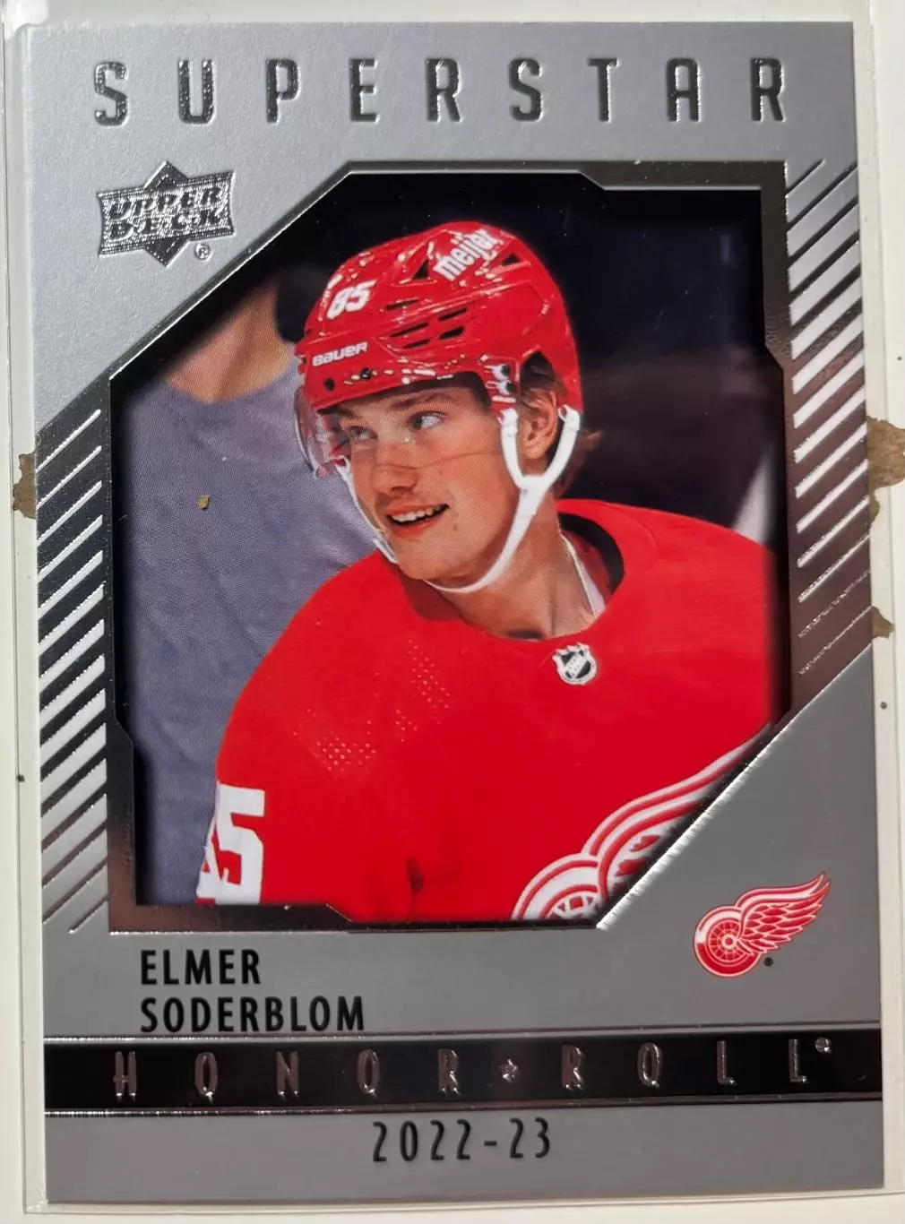 Карточка Elmer Soderblom - Элмер Седерблом Detroit Red Wings - Детройт НХЛ/NHL