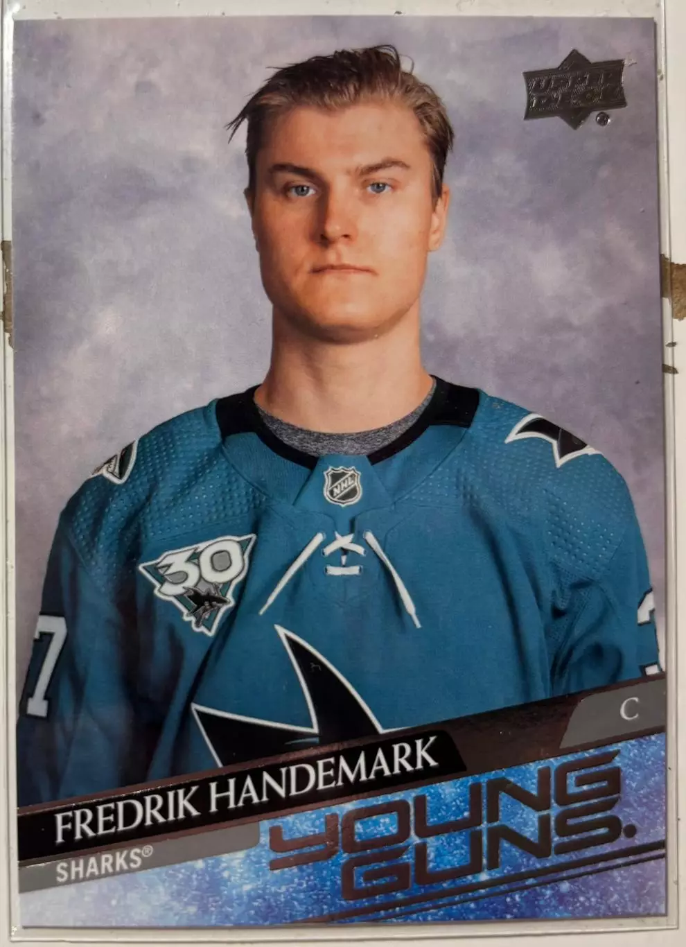Хоккей Карточка Фредрик Хендемарк San Jose Sharks/Сан-Хосе Шаркс СКА НХЛ/NHL/КХЛ