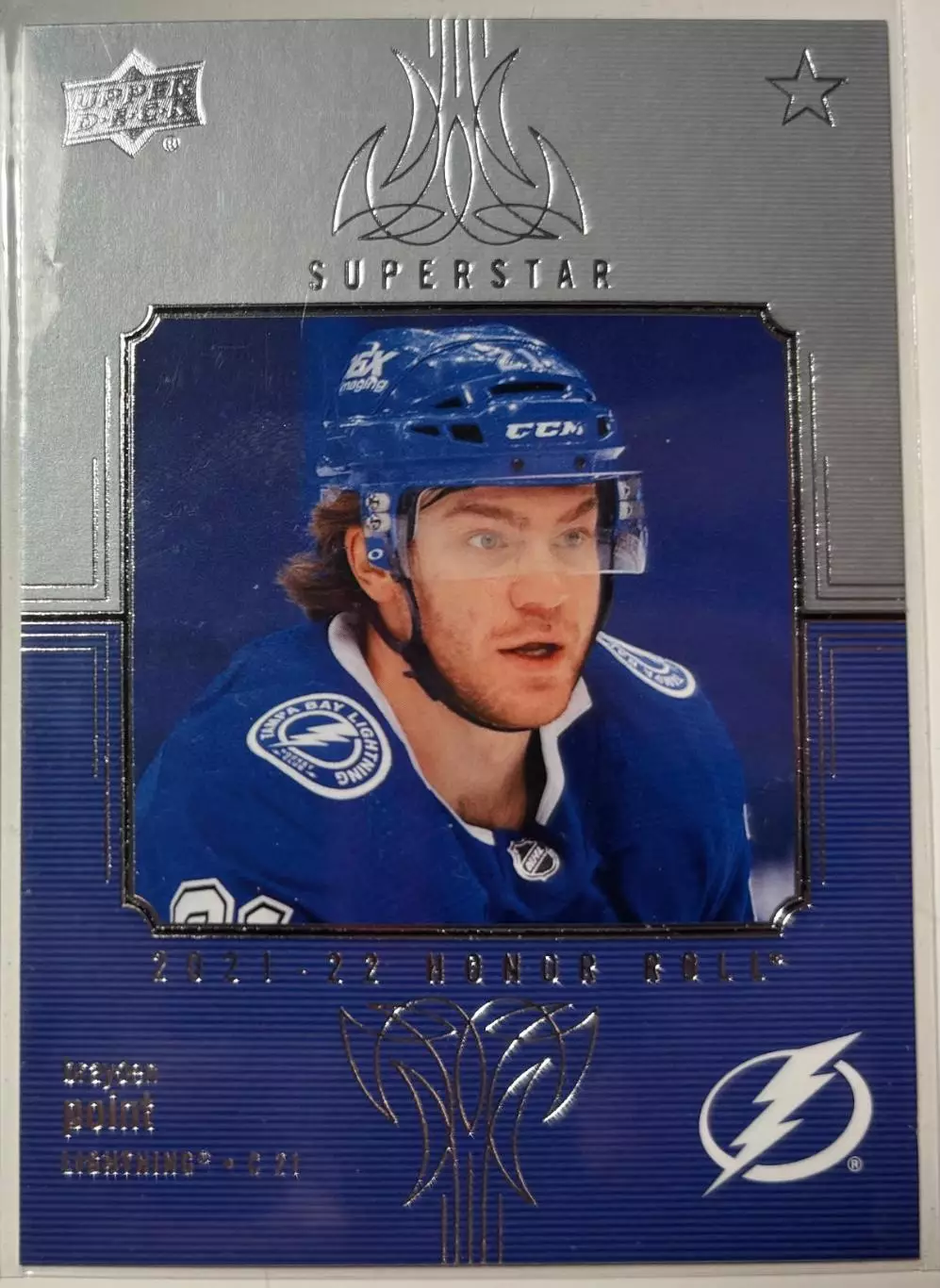 Хоккей. Карточка Brayden Point-Брэйден Пойнт Tampa Bay Lightning/Тампа НХЛ NHL