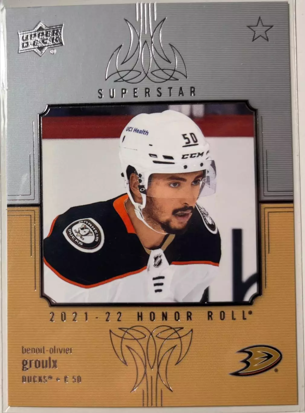 Карточка Benoit-Olivier Groulx/Бенуа-Оливье Грул Anaheim Ducks - Анахайм НХЛ/NHL