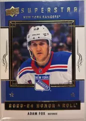 Хоккей Карточка Adam Fox - Адам Фокс New York Rangers/Нью-Йорк Рейнджерс НХЛ NHL