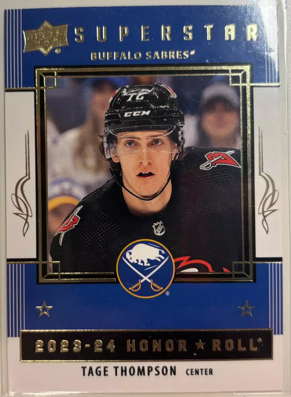 Карточка Tage Thompson - Тейдж Томпсон Buffalo Sabres - Баффало Сейбрз НХЛ-NHL